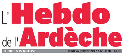 Article dans l’Hebdo de l’Ardèche